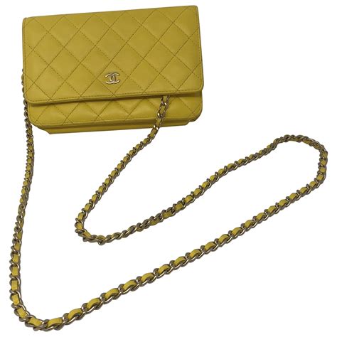 chanel yellow wallet|chanel wallet original price.